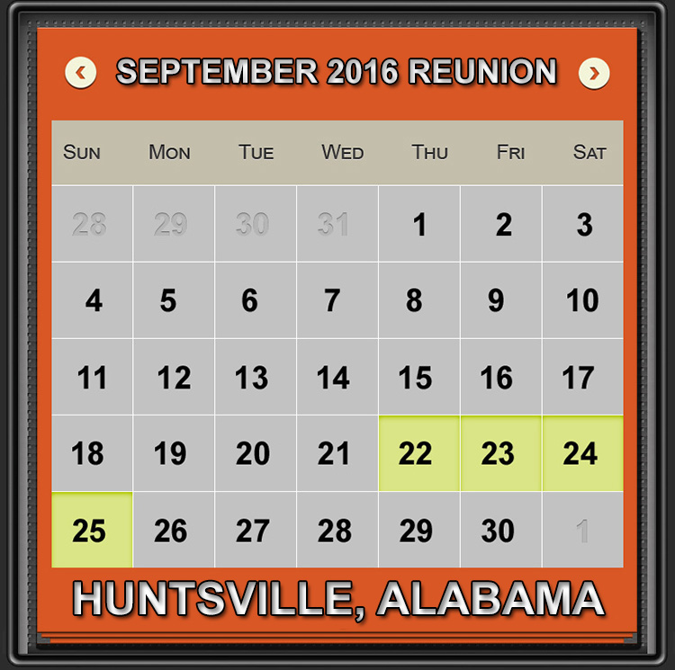 Reunion Calendar