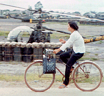 Girl on bicycle