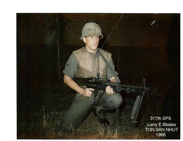 Larry Blades on duty