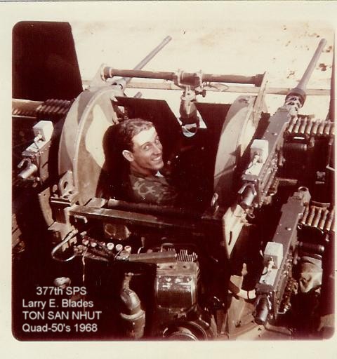 Larry Blades on duty