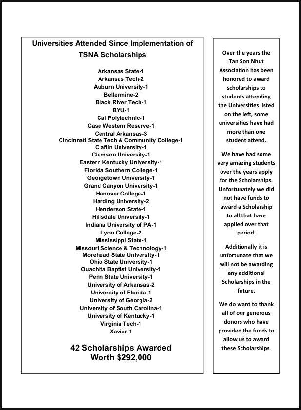 scholarship list 2026